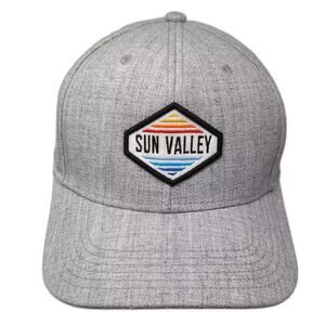 Legacy Sun Valley Patch Baseball Cap Gray Slideback OS Hat Heathered Adjustable